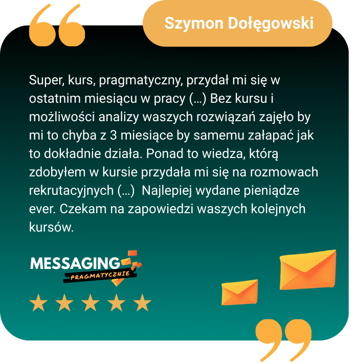 Messaging Pragmatycznie - opinia #3
